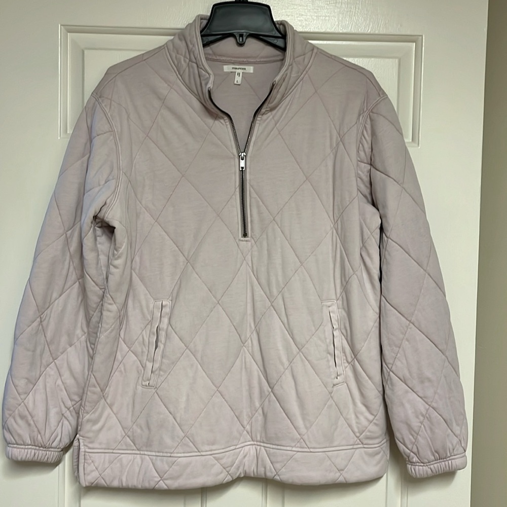 Maurice’s mauve quilted 1/4 zip jacket